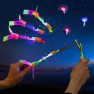 Conjunto de 10 brinquedos voadores de helicóptero LED Light Arrow Rocket