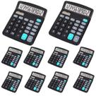 Conjunto de 10 Calculadoras P/ Escritório Estudante Cálculos Financeiro Simples Solar 8 Funções 12 Dígitos Conjunto de 10 Calculadoras P/ Escritório Estudante Cálculos Financeiro Simples Solar 8 Funções 12 Dígitos