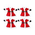 Conjunto De 10 Capas Para Garrafa De Vinho Vermelhas De Natal, Sacolas De Presente, Decoração Para