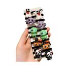 Conjunto De 10 Elásticos De Cabelo Multicoloridos Para Halloween - Design Fofo De Fantasmas,