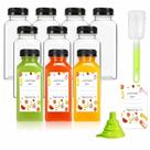 Conjunto de 10 Garrafas de Suco de Plástico Sonfon Reutilizáveis de 355ml