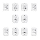 Conjunto de 10 Interruptores de 1 Tecla Simples e Tomada 2p+t 20a , com Placa de Sobrepor