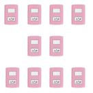 Conjunto de 10 Interruptores de 1 Tecla Simples e Tomada 2p+t 20a , Modular, com Placa 4x2 e Suporte
