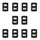 Conjunto de 10 Interruptores de 1 Tecla Simples e Tomada 2p+t 20a , Modular, com Placa 4x2 e Suporte