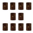 Conjunto de 10 Interruptores de 1 Tecla Simples, Modular, com Placa 4x2 e Suporte