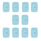 Conjunto de 10 Interruptores de 2 Teclas Simples com Placa 4x2