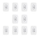 Conjunto de 10 Interruptores de 2 Teclas Simples e Tomada 2p+t 20a , com Placa 4x2
