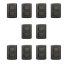 Conjunto de 10 Interruptores de 2 Teclas Simples, Modular, com Placa 4x2 e Suporte