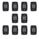Conjunto de 10 Interruptores de 3 Teclas Simples com Placa 4x2