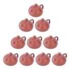 Conjunto de 10 peças de brinquedo modelo Mini Bule para decoração de casa