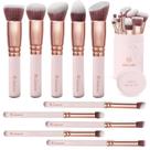 Conjunto de 10 Pincel de Maquiagem Kabuki Lamora - Cerdas Sintéticas