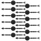 Conjunto de 12 em plástico preto Arrow Game Spinners Gosknor
