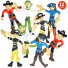 Conjunto de 12 Figuras de Piratas Dobráveis ArtCreativity - Brinquedo para Crianças