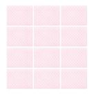 Conjunto de 12 Jogos Americanos Retangulares Saleen Rosa Pastel Conjunto de 12 Jogos Americanos Retangulares Saleen Rosa Pastel