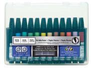 Conjunto de 12 marcadores pastel tri-ponta AD Marker AD12SETP Conjunto de 12 marcadores pastel tri-ponta AD Marker AD12SETP