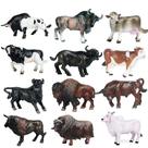 Conjunto de 12 Miniaturas de Gado - Figuras de Brinquedo Hiawbon