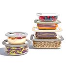 Conjunto de 12 peças de vidro à prova de vazamentos Bentgo Signature para armazenamento de alimentos Conjunto de 12 peças de vidro à prova de vazamentos Bentgo Signature para armazenamento de alimentos