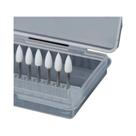 Conjunto De 12 Pedras De Polimento Dentais Brancas Flame Cone Arkansas Para Clareamento De Dentes