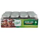 Conjunto de 12 Potes Mason Ball de 236 ml com Tampa Hermética para Conservas