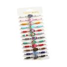 Conjunto De 12 Pulseiras Ajustáveis De Liga Metálica Com Pingentes De Cristal Em Formato De Animais