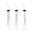 Conjunto De 12 Seringas Para Irrigação De Dentes Do Siso Com Escala De Medição E Ponta Curva Para