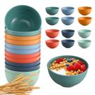Conjunto de 12 Taças de Cereais HEYCOME - 750mL - Inquebráveis de Palha de Trigo Conjunto de 12 Taças de Cereais HEYCOME - 750mL - Inquebráveis de Palha de Trigo