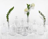 Conjunto de 12 vasos Glass Bud Vases TBWIND para peças centrais Conjunto de 12 vasos Glass Bud Vases TBWIND para peças centrais