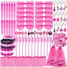 Conjunto de 122 peças de lembrancinhas TKNOUS Pink para meninas