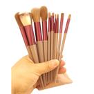 Conjunto de 13 Pincéis para maquiagem Profissionais Cores sortidas
