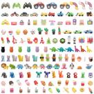 Conjunto de 132 borrachas 3D Cute Kids Clock King Various Styles