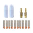 Conjunto De 14 Bicos De Soldagem Cerâmicos Anti-Derramamento 15Ak MB15ak Para Soldador MIG, Conjunto De 14 Bicos De Soldagem Cerâmicos Anti-Derramamento 15Ak MB15ak Para Soldador MIG,