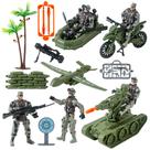 Conjunto de 15 unidades de bonecos de ação Wbzle Military Soldier Men Army