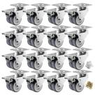 Conjunto de 16 peças pesadas Caster Wheels ASHGOOB de 2 polegadas com freio