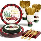 Conjunto de 175 unidades de suprimentos para decorações de festa de Natal Qinline
