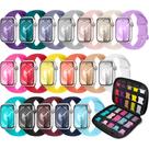 Conjunto de 18 Pulseiras Esportivas para Apple Watch (40mm a 49mm)