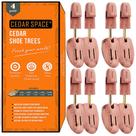 Conjunto de 2/4 de madeira de cedro ajustável Shoe Trees Cedar Space