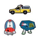 Conjunto De 2-5 Pins De Esmalte De Personagens De Filmes Animados De Gatos De Natal, Broche De