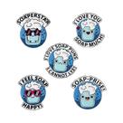 Conjunto De 2-5 Pins De Esmalte De Personagens De Filmes Animados De Natal, Broches De Lapela Com
