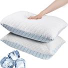 Conjunto de 2 almofadas viscoelásticas VAINOC Queen Size com capa