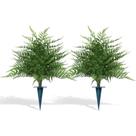 Conjunto de 2 bolas topiárias de samambaia artificial Grooy, 61 cm de altura