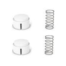 Conjunto de 2 botões e kits de molas para o refrigerador Igloo Playmate