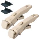 Conjunto de 2 cabos removíveis universais para panela Holylofty, creme bege Conjunto de 2 cabos removíveis universais para panela Holylofty, creme bege