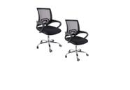 Conjunto de 2 Cadeiras de Escritório Giratória Office Arco Estofado Mesh