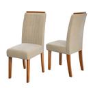 Conjunto de 2 Cadeiras Estofada Sala de Jantar Grécia Dobuê