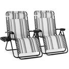 Conjunto de 2 Cadeiras Zero Gravity Extra Largas Best Choice Products Conjunto de 2 Cadeiras Zero Gravity Extra Largas Best Choice Products