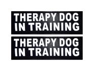Conjunto de 2 cães de terapia reflexiva em adesivos de treinamento para cães