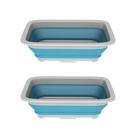 Conjunto de 2 caixas de lavagem multiuso, bacias de 10 litros Wakeman Blue