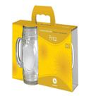 Conjunto de 2 canecas de chopp em vidro modelo Fritz - Wheaton