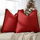 Conjunto de 2 capas de almofada ZWJD Christmas 60x60cm com franja Conjunto de 2 capas de almofada ZWJD Christmas 60x60cm com franja