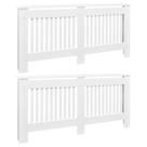 Conjunto de 2 capas de radiador vidaXL Stylish White MDF com espaço de prateleira Conjunto de 2 capas de radiador vidaXL Stylish White MDF com espaço de prateleira